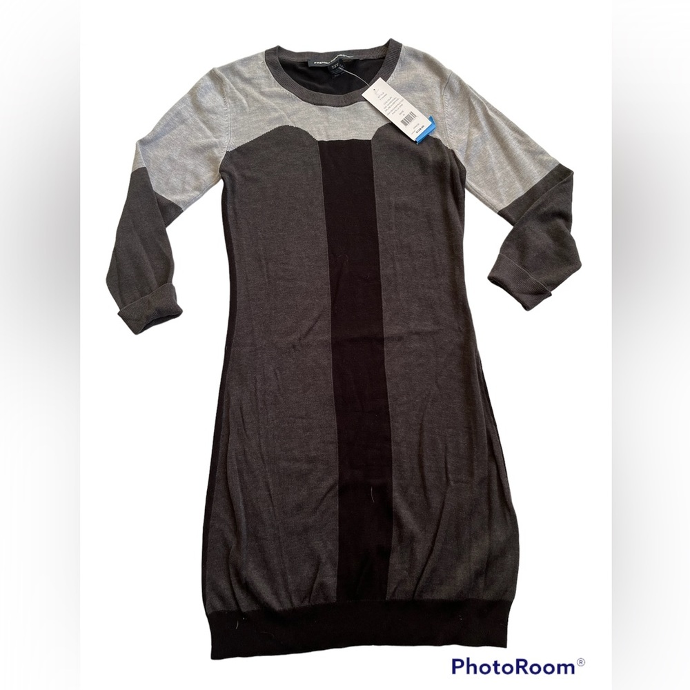 NWT French connection color block knit dress